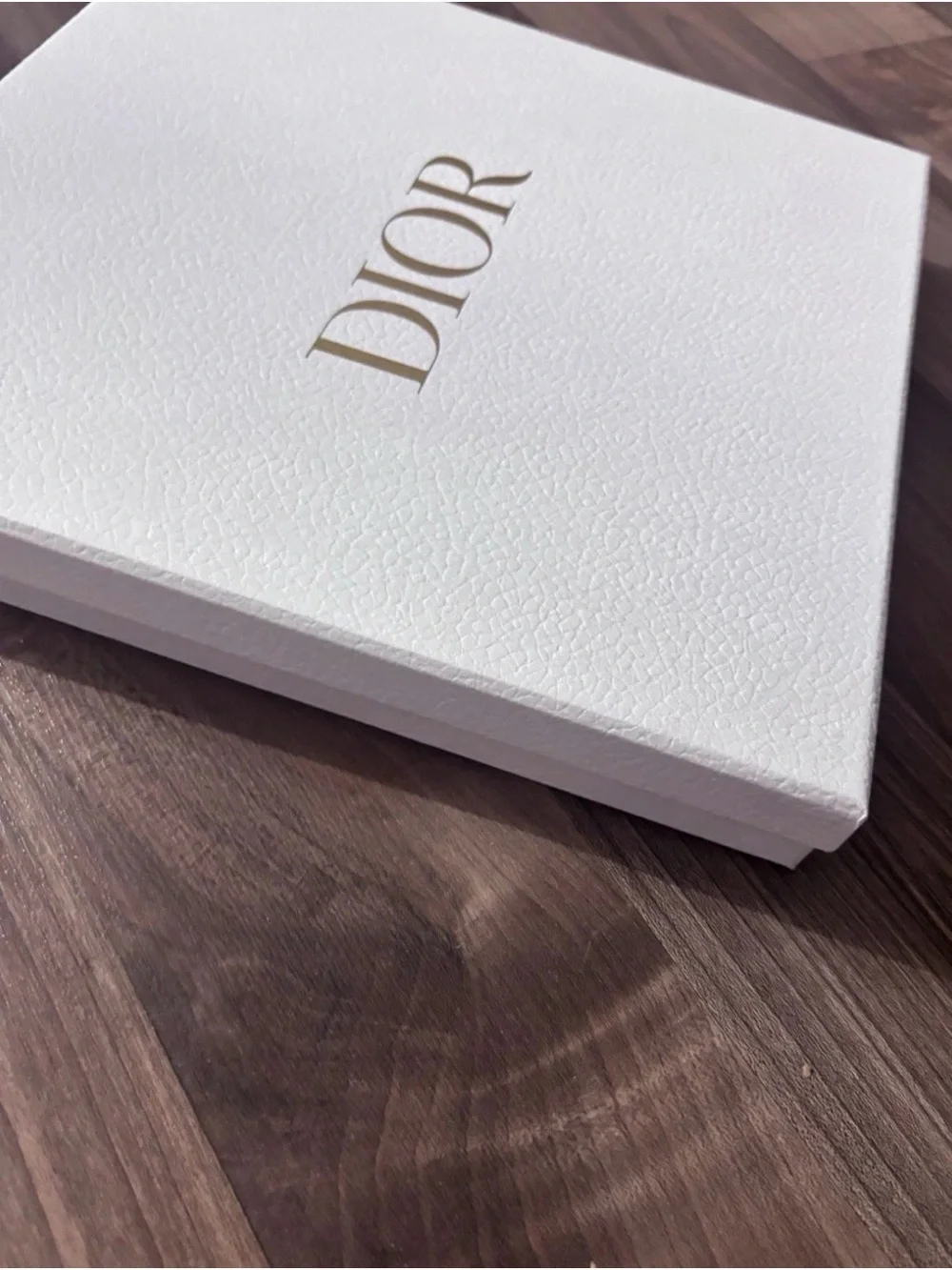 Dior Empty White Box 10x10x1.5 Inch With Ribbon